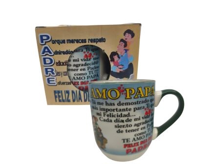 TAZON C/FRASE DIA DEL PADRE CAJA