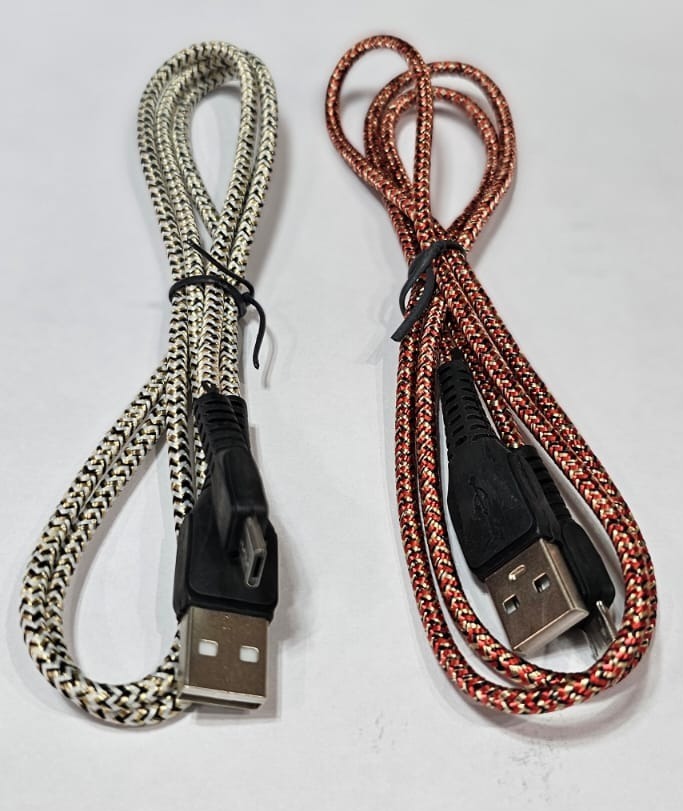 CABLE MALLADO MICRO USB V8 SUELTO 1 METRO