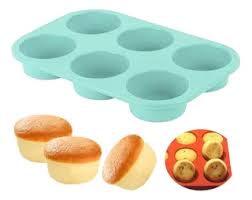 MOLDE MUFIN X6  DE SILICONA PARA HORNO Y FREIDORA