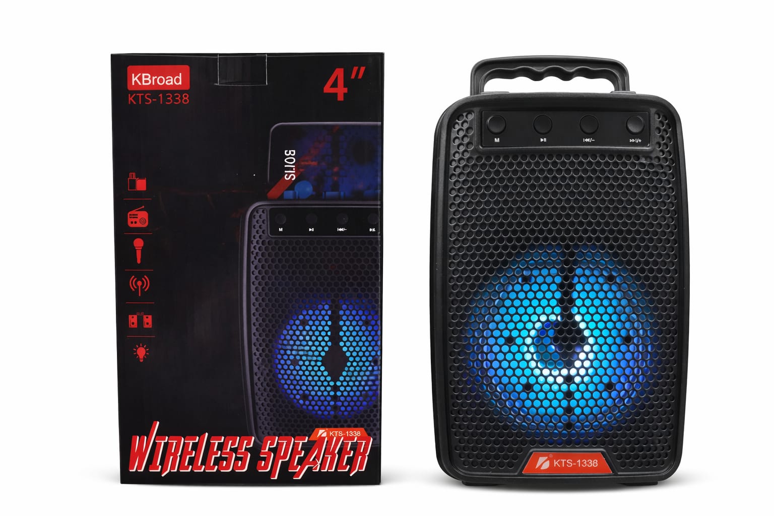 PARLANTE BLUETOOTH 4" KTS-1338